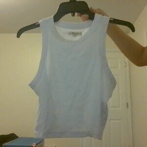 White Madewell White Sleeveless Tank Top